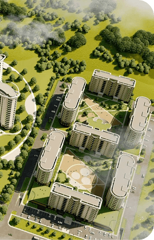 Architectural rendering left